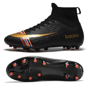 2023 New Style Youth Mens Football Shoes tf Ag Black White Soccer Boots Womens Professional Training Shoes Size 35-45