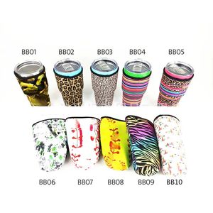 Cup Cover Baseball Softball Cactus Water Bottle Cover Pouch Leopard Print Isolated Sleeve Bag Fall för 30oz Tumbler