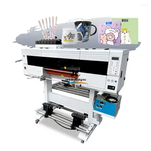 60 cm UV DTF -skrivare Flatbed Inkjet Roll to Film Sticker Machine