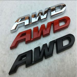 New Metal CRV AWD emblem electroplated letter car posted 3D personalized car stickers269o