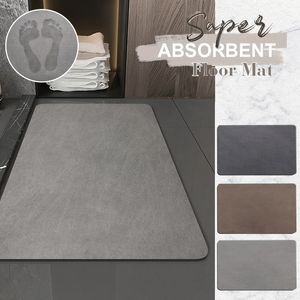 Carpet Rubber Entrance Doormat Simple Bath Mat Super Absorbent Bathroom Rug Non-slip Bathtub Side Carpet Shower Room Area Rug Tapete 230815