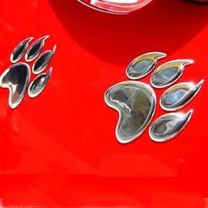 50PR LOT 3D PVC DOG PAW CAT PAW面白い車のステッカーとデカール7cmバンパーステッカーオートデカール270b