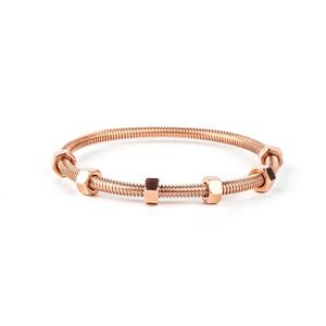 Gigh End Designer 6 Schrauben Liebesgeschenk Armbänder Armreifen für Frauen Männer Edelstahl Paar Gewinde Armband verblasst nie