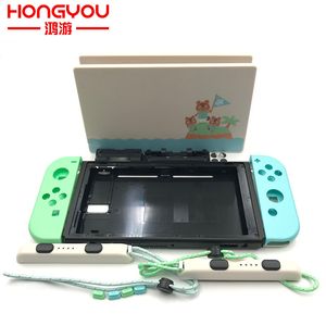 Mobiltelefone montiert Halter Ersatzhülle für Nintendo Switch Limited Animal Crossing Console Joy Con Housing Case Lading Base TV Dock Cover 230816