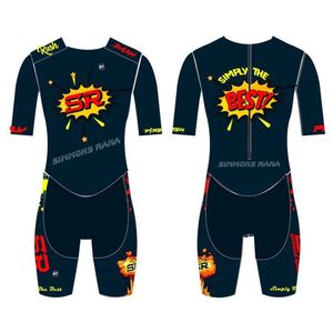 Radsporttrikot setzt Sommer für Kurzarm Skating Skinuit Roller Skates Skiting Kleidungsstück Speedsuit Inline Skates Racing Team Clothing 230815