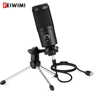 Flash konsoler liuliu Professional USB Condenser Microphone för PC Laptop Singing Game Streaming Studio Video 230816