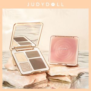 Allık Judydoll 3D vurgulayıcı kontur bronzlaştırıcı paleti çıplak makyaj doğal renk oluşturma uzun süreli su geçirmez kozmetik 230815