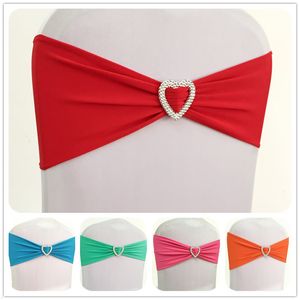 SASHES 10st 50 st stretchstol SASH BOW MED HJÄRT BUCKLE ELASTIC SPANDEX WEDDAL BAND SASH TIES 230815