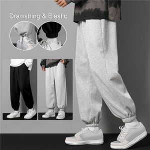 Herrenhosen Frühling Sommer solide Freizeitsport für Männer koreanische Modehose Streetwear Baggy Joggy Jogger Hombre Pantalones 230815