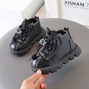 Boots Kids Boots Spring Autumn Shoe for Girl Kids 2023 New Boys and Girls Unisex Fashion Allmatch Casual Fashion Boots Preppy Style J230816