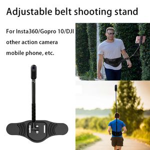 Selfie Monopods For Insta360 X3GO 3 11DJI Action 4 Camera Stand Adjustable Waist Belt Mobile Phone Accessories 230816