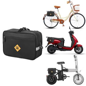 Paniers Bags Bipe Capacity Bike Tail para bagagem de bicicleta elétrica Bicicleta Motocicleta Panier Pannier Bag Acessórios de ciclismo 230815