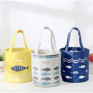 Storage Bags Cartoon Portable Lunch Bag School Student Insulated Box Cooler Handbag Pouch Dinner Container Food Ca