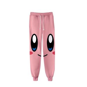 ユニセックスアニメKirby Sweat Pants 3D Joggers Men Men Clothing Hip Hop Pantalon Homme Sweatpants332U