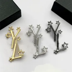 Designer Brooch Pins for Womens Gold Brooches Mens Silver Pin Golden S Broche Delicate Broches Star Breastpin Coat Suit Jewelry Gift 238165D