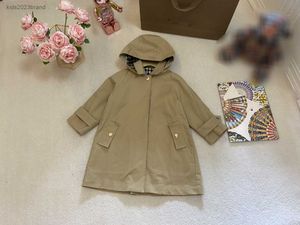 Designer Baby Coats Giacca per bambini di alta qualità Kaki Bambino Outwear Taglia 100-160 cm Fratello a scacchi Fratello e Fister Costume luglio13