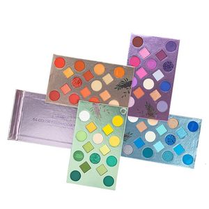 Paletas de sombra para os olhos Paleta 64Colors para maquiagem Professional Pallet Gift Mulheres adolescentes incluem Blush Contour 230815