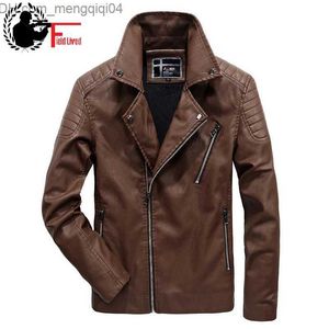 Giacche da uomo giacca artificiale per la pelle artificiale inverno motocicletta inverno moto per pelliccia in pelliccia giacca per bicicletta per biciclette per biciclette da uomo punk plut plus size 5xl 6xl z230816