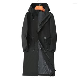 Trincheira masculina Coats 2023 Chegada longa casaco de estilo Spring Jackets Men de alta qualidade Autumn Moda Casual Windbreakers M-8xl