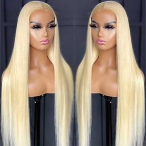 Internationella stationens huvudsakliga marknadsföring av nya produkter: Wig Front Lace Long Straight Hair Women Wig Headwear Light Gold Lace Hair 230816