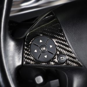 Accessories Stickers For mercedes W204 C class Carbon Fiber car modification interior button Steering Wheel car buttons covers272z