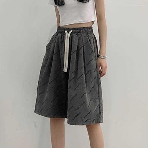 Women's Pants Fashion Large Size Casual Shorts Harajuku Style Thin Summer Straight Sports Fitness Five-point Male Clothes