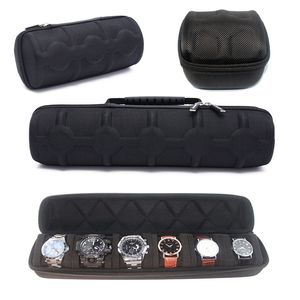 Smyckeslådor Portabla resesurlådor Collector Lagringsmycken Lagring Protector Black Watch Case Organizer for Men Gift 230816