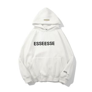 Hoodies için Erkekler Kadınlar Ezici Hoody Sweatshirt Mektup Baskılı Uzun Kollu Jumper Crewneck Gevşek Kapüşonlu Kazak Beyaz Siyah Pamuk Sokak Giyin