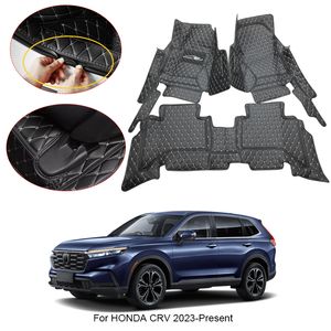3D Full Surround Car Floor Matte für Honda CRV 2023-2025 Liner Foot Pad Teppich PU Leder wasserdichtes Deckungs Autozubehör