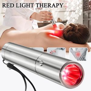 Andra massageföremål Professionella Mini Therapy Device Pen LED Red Light Therapy 5 våglängd nära infraröd lampfysioterapi Torch 230815