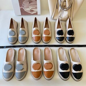 Utomhus Autumn Canvas Designer Women Summer Fashion Loafers Flats Casual Women's Shoes Tisters Sandaler med Box 196 'S 288