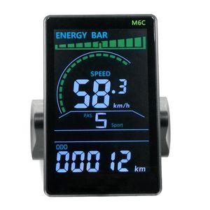 Bike Computers LCD Display ABS M6C 24V 36V 48V 60V E Scooter Panel Color Screen With USB For Mountain Electric 230815