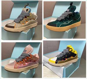 Spor ayakkabı lanvinly sıcak newst bayanlar nefes alabilir lüks tasarımcı gündelik ayakkabılar curb loafers bumpr bur ev erkekleri düşük moda podyum dikiş rengi 35-45 2ygg