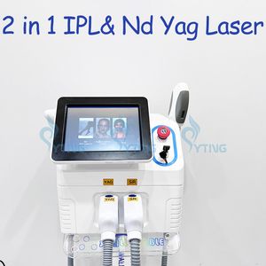 Opt IPL -Maschine für Haarentfernungsgesichtsleben und YAG Laser Tattoo Entfernung Pigmentspot entfernen