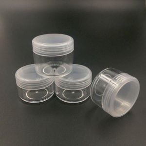 15g de frascos de recipiente cosmético de plástico transparente com tampas de PE