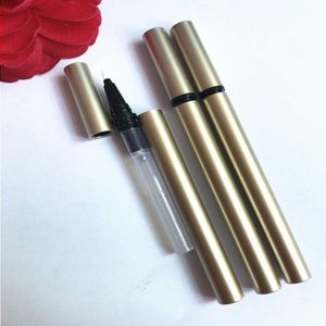 Gold leerer Eyeliner -Stifte Wachstum Wachstum Ölbehälter Stifte Mascara -Röhrchen mit Mischkugel SQDFI