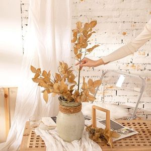 Decorative Flowers Artificial See Clear And Dry Rose Leaves INS Wind Simulation Flower Home Decoration MW82116