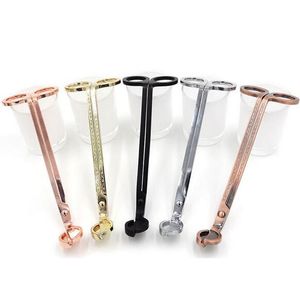Stainless Steel Candle Wick Trimmer Rose Gold Sliver Metal Candle Scissors Cutter Cutter for Home Birthday Party