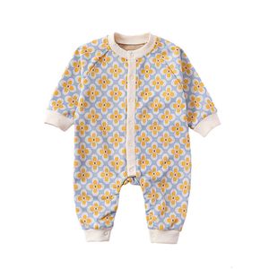 Rompers Infant Born Clothes Herbst Winter Strick -Jumpsuit Jungen und Mädchen Strickstärke 230816