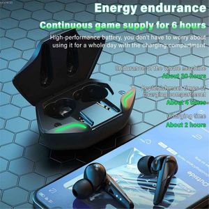 TWS Bluetooth Earphones Gaming Headset Trådlösa hörlurar Stereo Bass Earuds Gamer Earuds med Mic Waterproof