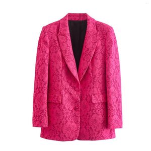 Calças de duas peças femininas 2 blazers elegantes definir roupas rosa de luxo blazer