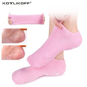 Acessórios para peças de sapatos Silicone Hidratante Spa de Spa Gel Socks Reutiliza Socas de Gel de Algodão Elastic Pad Esfoliando Rejuvenescimento do Pé de Rejuvenescimento 230815