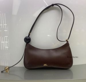 Le Bisou Lady Losttle Bag Bag Highty Quisioner Underarm Fashion Beads Jacsbag Cowhide Messenger Bag Bag Brand Brand 2024 New 240227