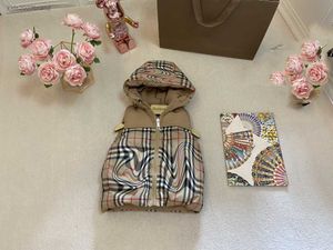 Designer Kids Wellcoat Doldoming a due lati vestiti per bambini Kaki Child Outwear taglia da 100-160 cm Giacca con cappuccio senza maniche luglio16
