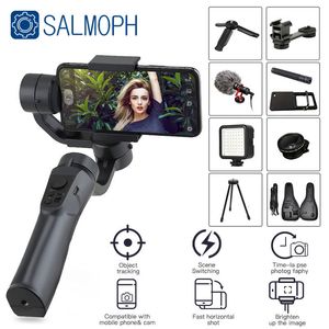 Stabilisatoren S5B F6 3 Achse Gimbal Handheld Stabilisator Handy Action Kamera Halter Anti Shake Video Record Smartphone für Telefon 230816