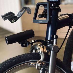 Cykelbelysningsljushållare Stand för Brompton 14 16 20 Folding Bicycle Compatible för Cateye Gaciron Falllight Sport Camera Parts 230815
