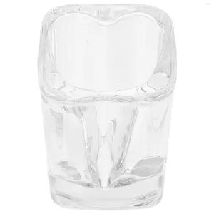 Coppe Saucer Christmas Glass Heart a forma di occhiali da bere Gifts 1 ° Anniversario