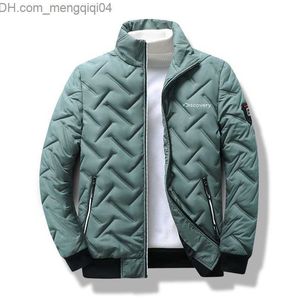 Men's Down Parkas 2022 Autumn/Winter Men's Cotton Down Jacket Baseball Neck Windproof and Waterproof Jacket Diamond Gingham m Z230816