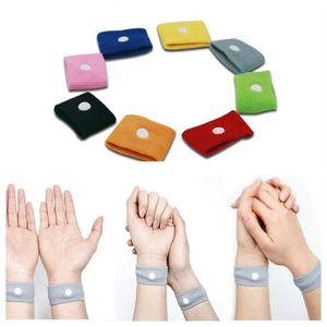 Favor favorita Anti -náusea Suporte de punho esportivo Cuffs Segurança Pulseiras Carsickness Seasticle Anti Motion Doença Motivo Sick Wrist Bands Gifts Gifts Q469