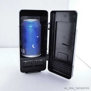 5V USB-kylskåp Mini-bil Multifunktion för hemresedryck Dryck med dubbla användningsboxar Kylare varmare kylskåp R230816